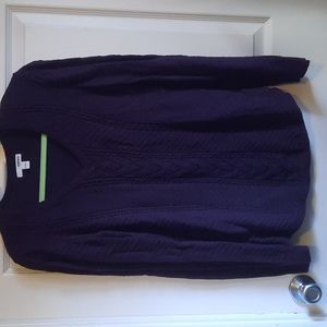 Sonoma Plum Textured Knit Sweater